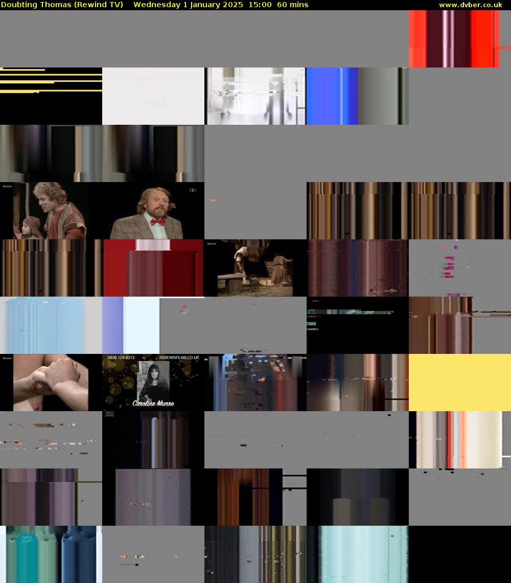 Doubting Thomas (Rewind TV) Wednesday 1 January 2025 15:00 - 16:00