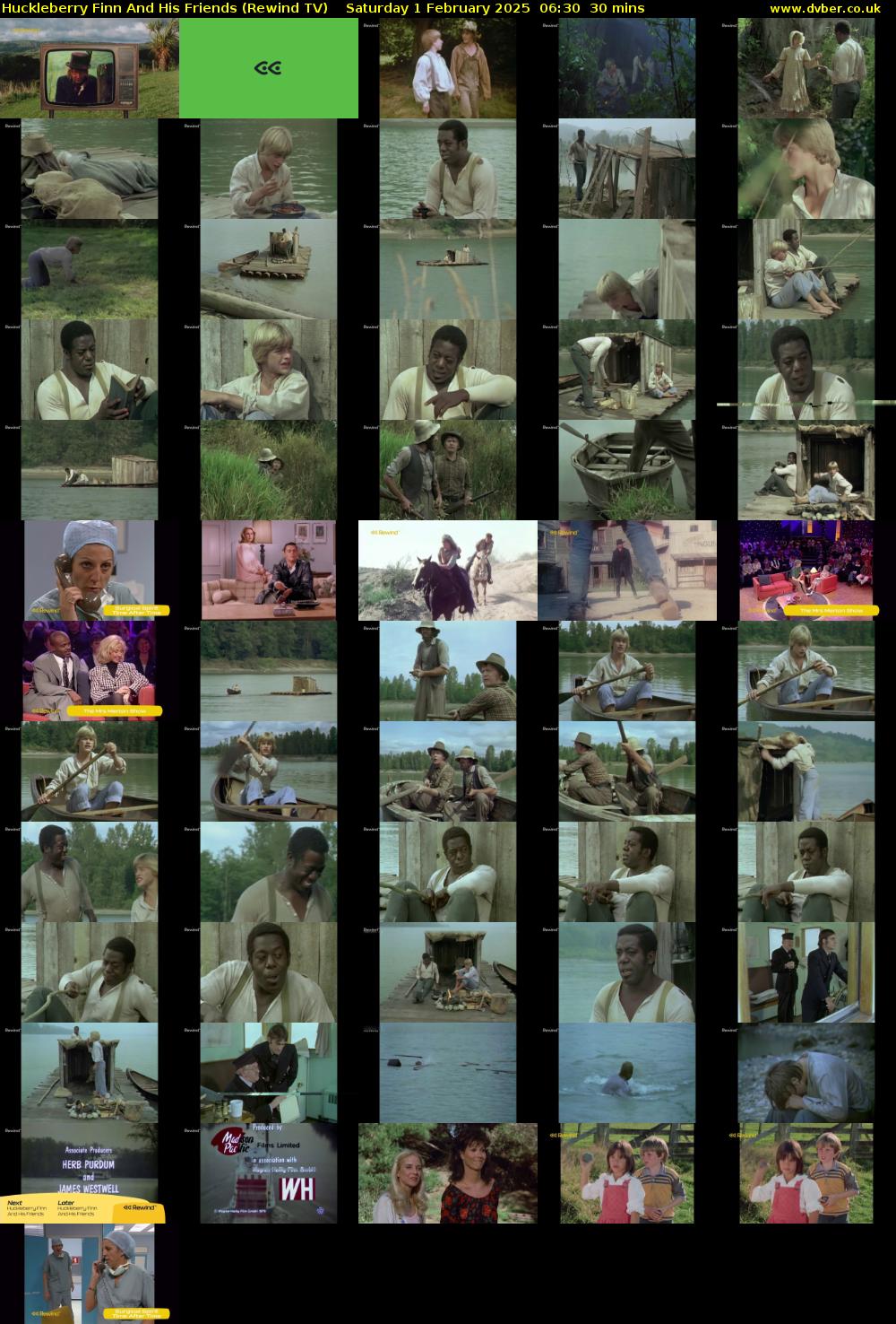 Huckleberry Finn And His Friends (Rewind TV) Saturday 1 February 2025 06:30 - 07:00