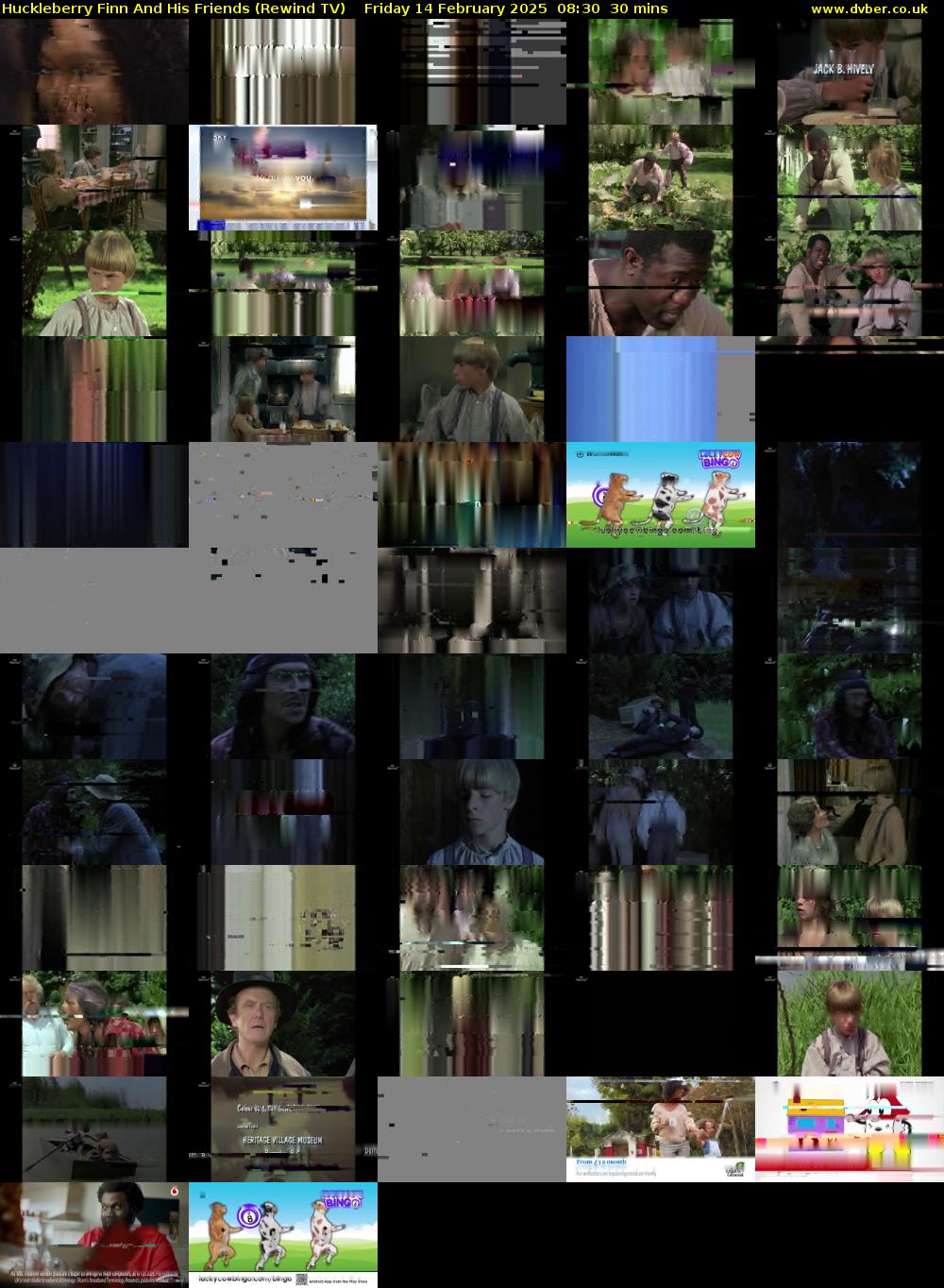 Huckleberry Finn And His Friends (Rewind TV) Friday 14 February 2025 08:30 - 09:00