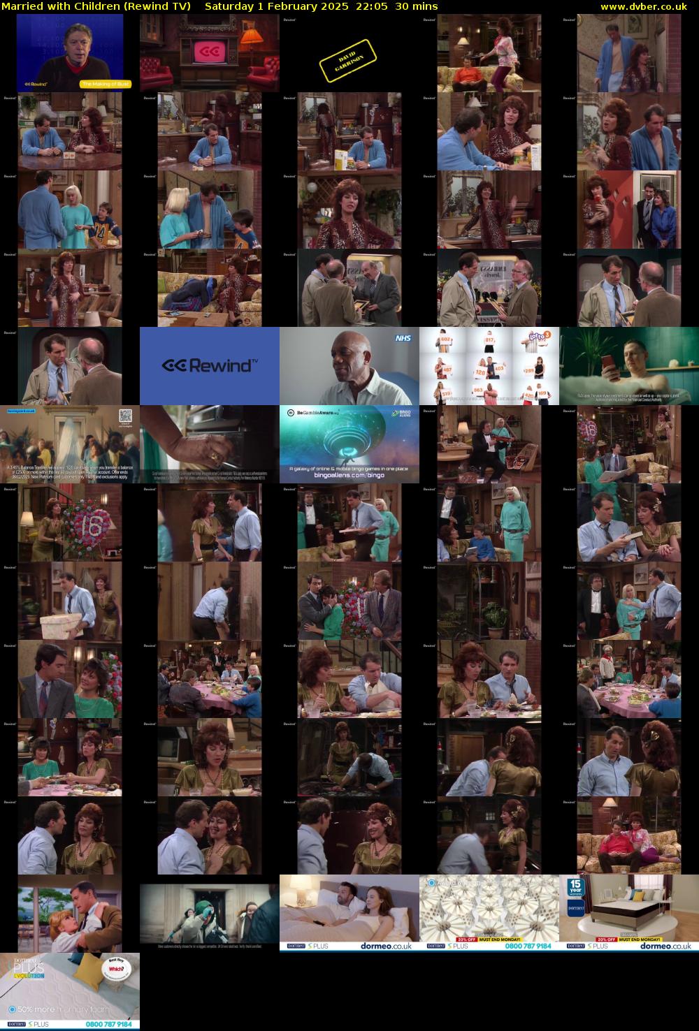 Married with Children (Rewind TV) Saturday 1 February 2025 22:05 - 22:35