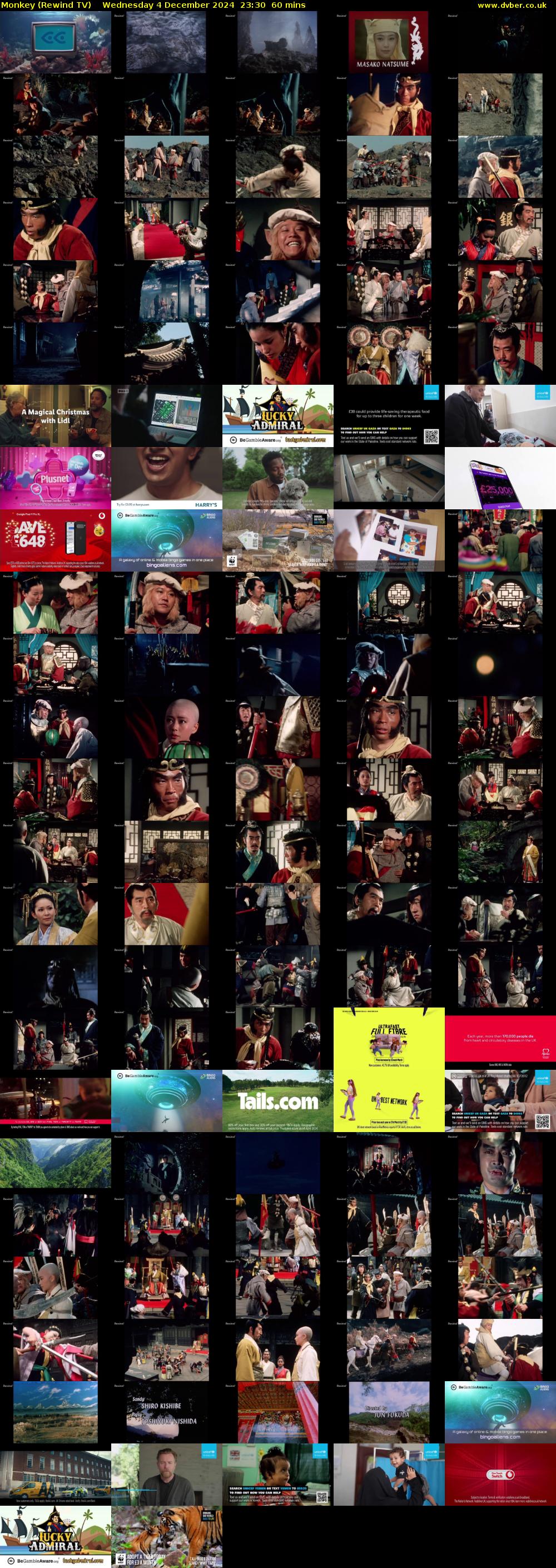 Monkey (Rewind TV) Wednesday 4 December 2024 23:30 - 00:30