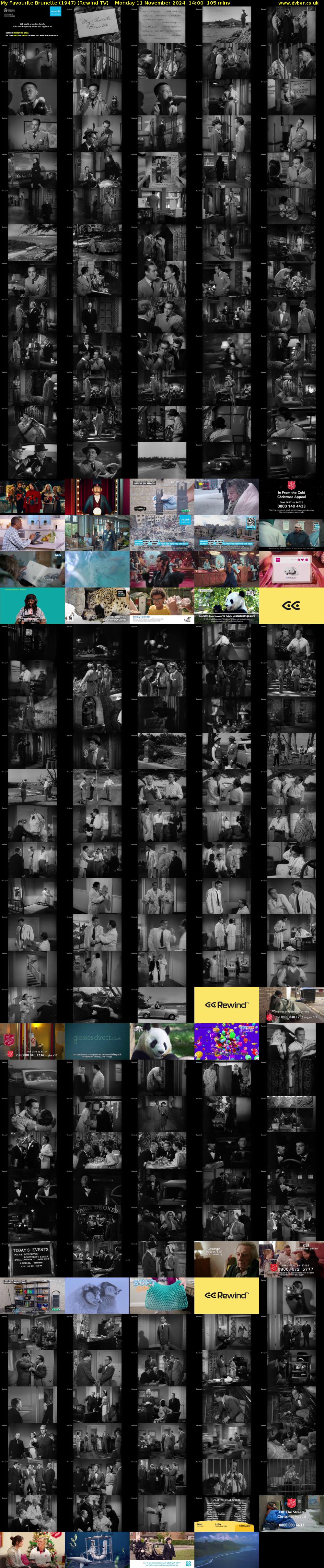 My Favourite Brunette (1947) (Rewind TV) Monday 11 November 2024 14:00 - 15:45