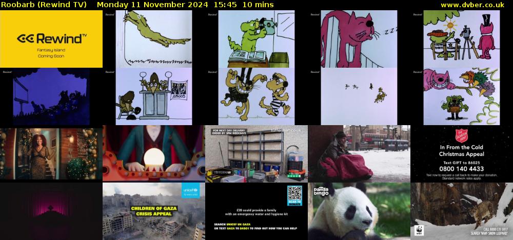 Roobarb (Rewind TV) Monday 11 November 2024 15:45 - 15:55