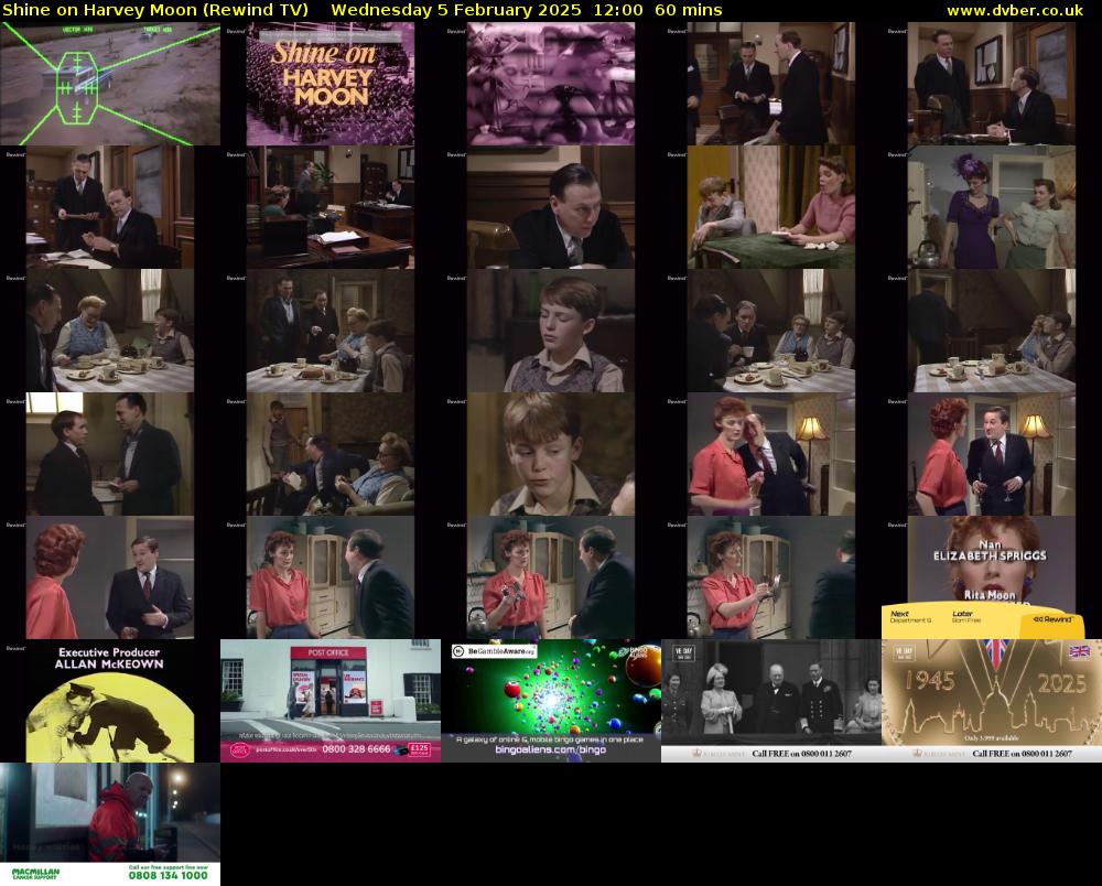 Shine on Harvey Moon (Rewind TV) Wednesday 5 February 2025 12:00 - 13:00