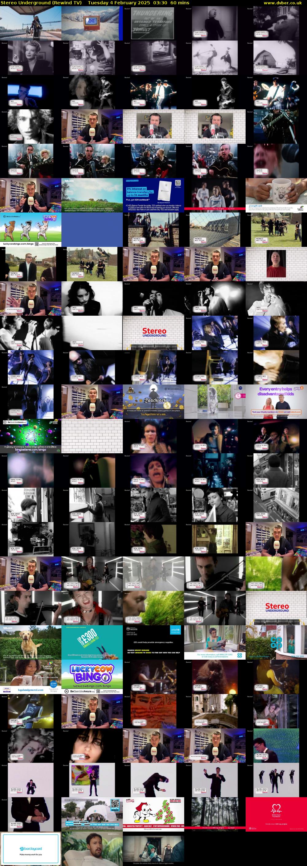 Stereo Underground (Rewind TV) Tuesday 4 February 2025 03:30 - 04:30