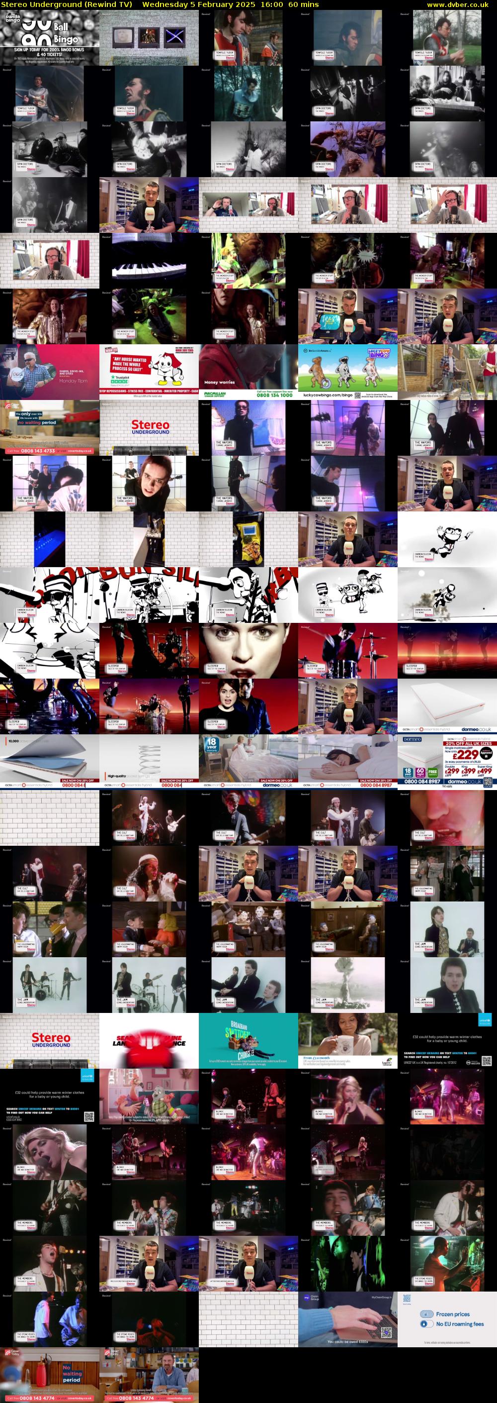 Stereo Underground (Rewind TV) Wednesday 5 February 2025 16:00 - 17:00