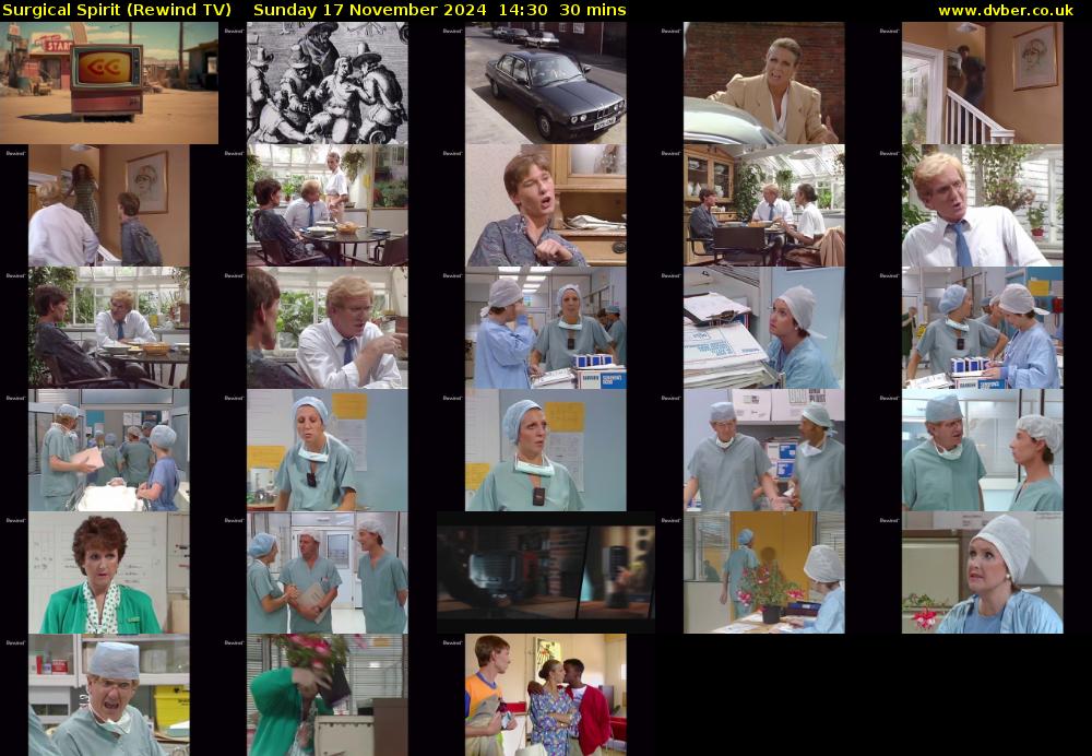 Surgical Spirit (Rewind TV) Sunday 17 November 2024 14:30 - 15:00