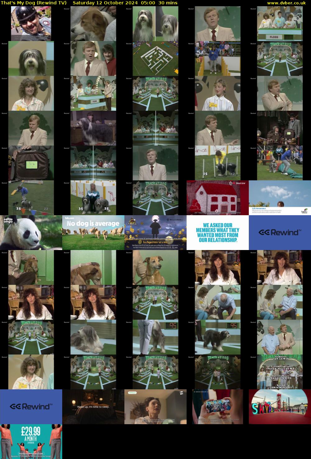 That's My Dog (Rewind TV) Saturday 12 October 2024 05:00 - 05:30