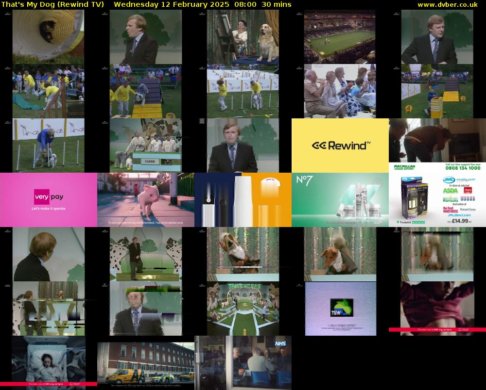 That's My Dog (Rewind TV) Wednesday 12 February 2025 08:00 - 08:30