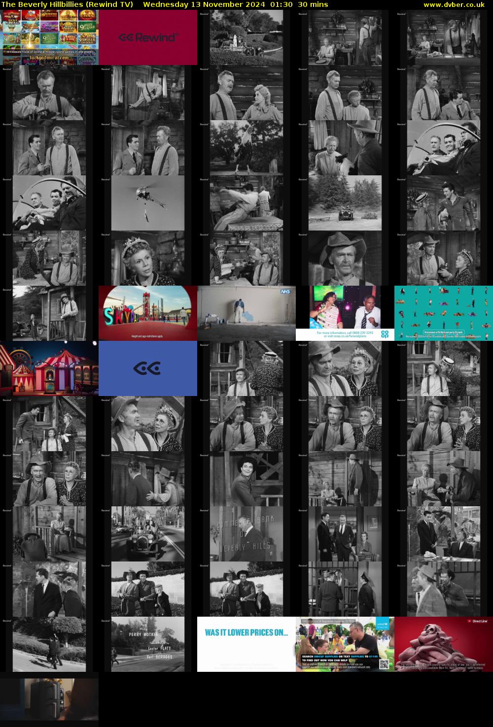 The Beverly Hillbillies (Rewind TV) Wednesday 13 November 2024 01:30 - 02:00