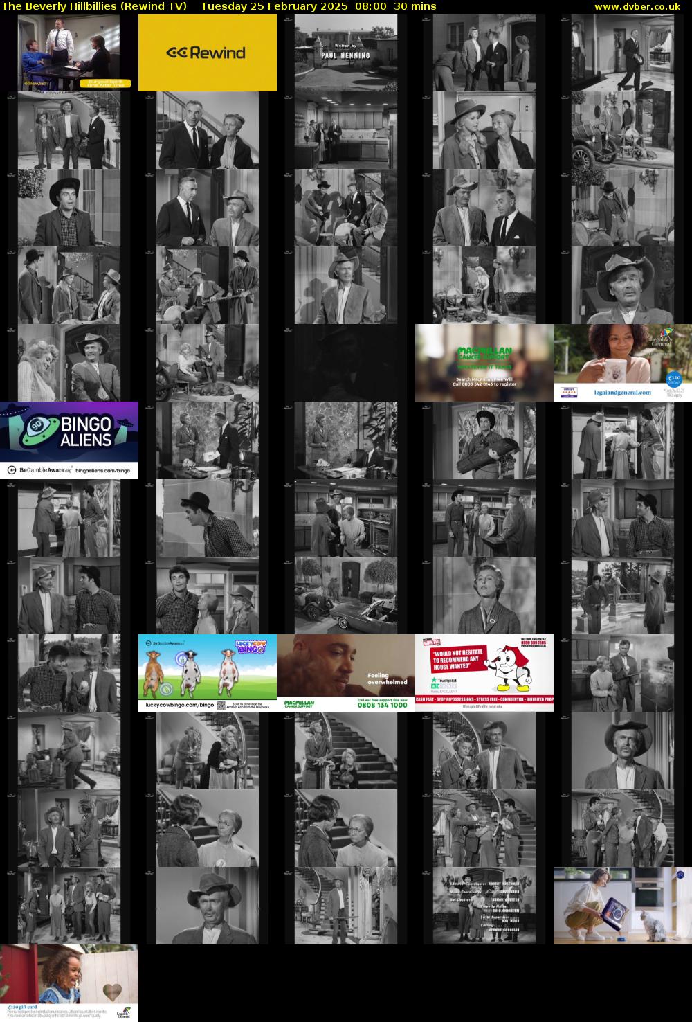 The Beverly Hillbillies (Rewind TV) Tuesday 25 February 2025 08:00 - 08:30
