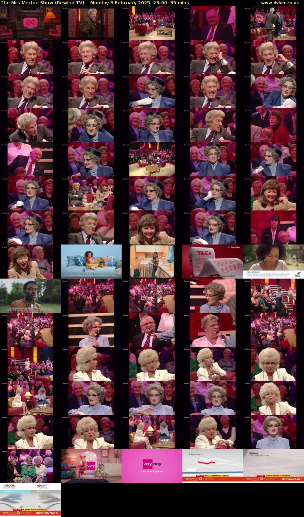 The Mrs Merton Show (Rewind TV) Monday 3 February 2025 23:00 - 23:35