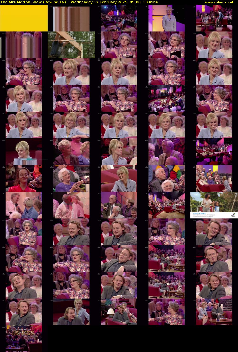 The Mrs Merton Show (Rewind TV) Wednesday 12 February 2025 05:00 - 05:30
