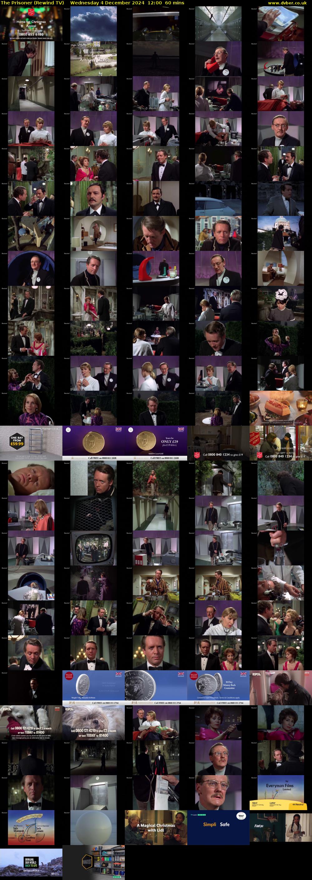 The Prisoner (Rewind TV) Wednesday 4 December 2024 12:00 - 13:00