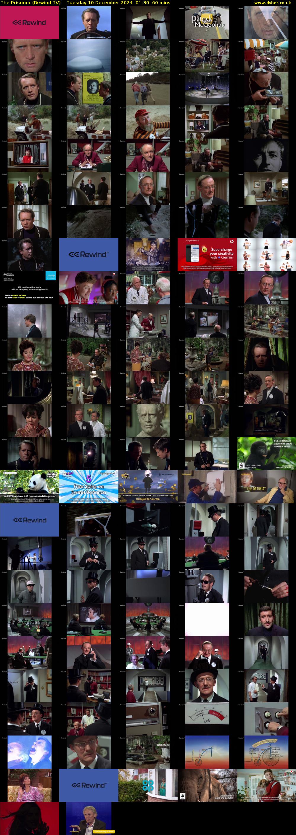The Prisoner (Rewind TV) Tuesday 10 December 2024 01:30 - 02:30