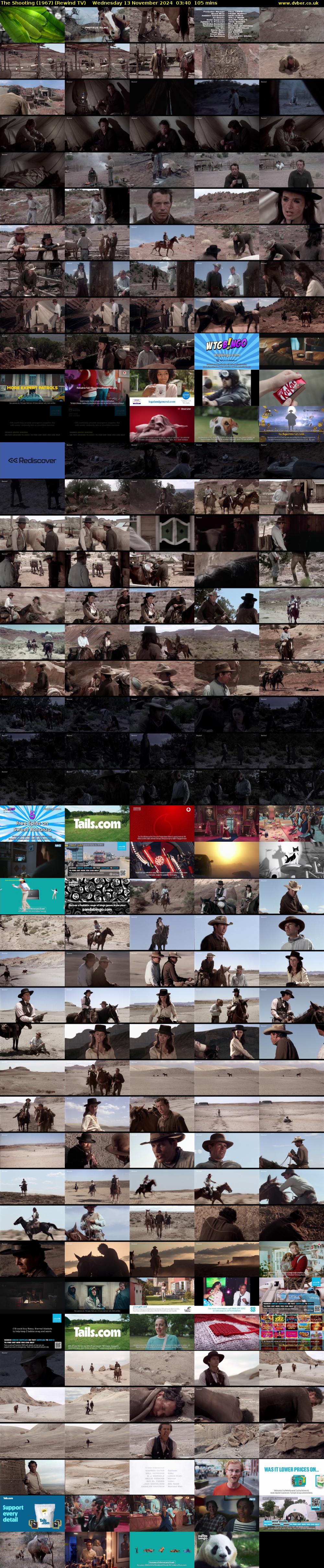 The Shooting (1967) (Rewind TV) Wednesday 13 November 2024 03:40 - 05:25