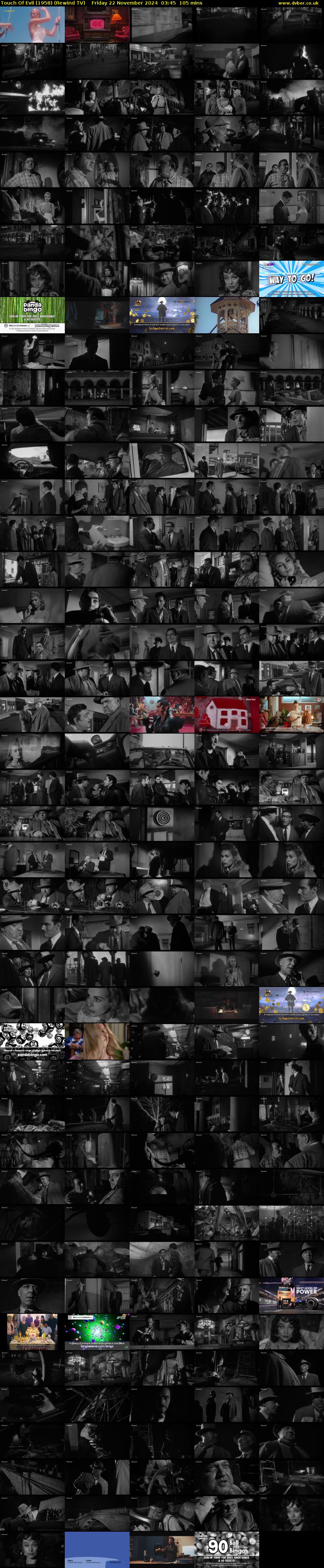 Touch Of Evil (1958) (Rewind TV) Friday 22 November 2024 03:45 - 05:30