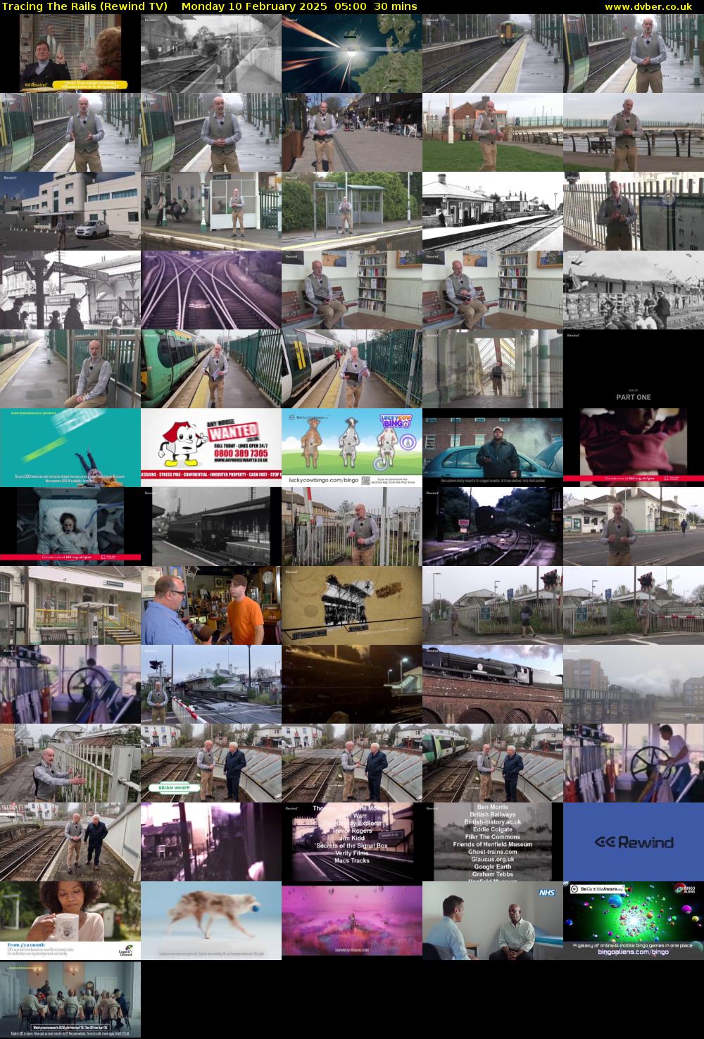 Tracing The Rails (Rewind TV) Monday 10 February 2025 05:00 - 05:30