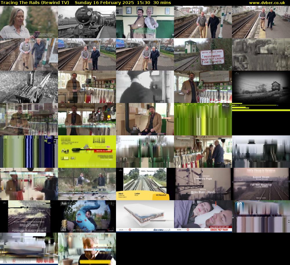 Tracing The Rails (Rewind TV) Sunday 16 February 2025 15:30 - 16:00