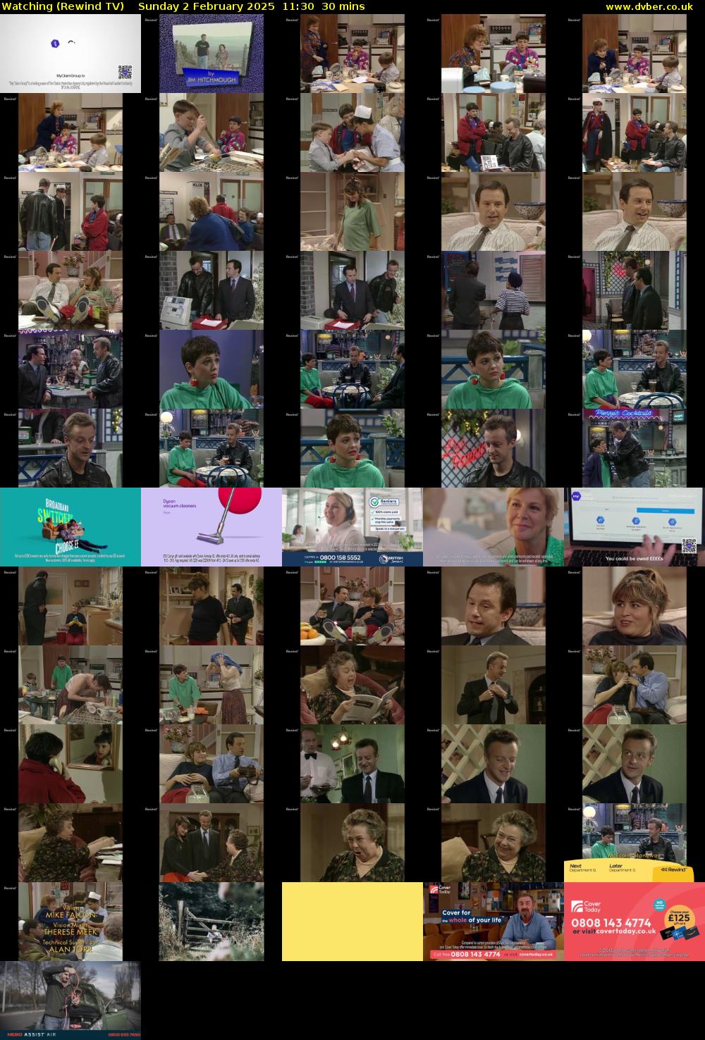 Watching (Rewind TV) Sunday 2 February 2025 11:30 - 12:00