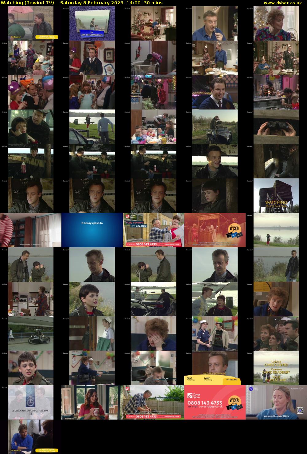 Watching (Rewind TV) Saturday 8 February 2025 14:00 - 14:30