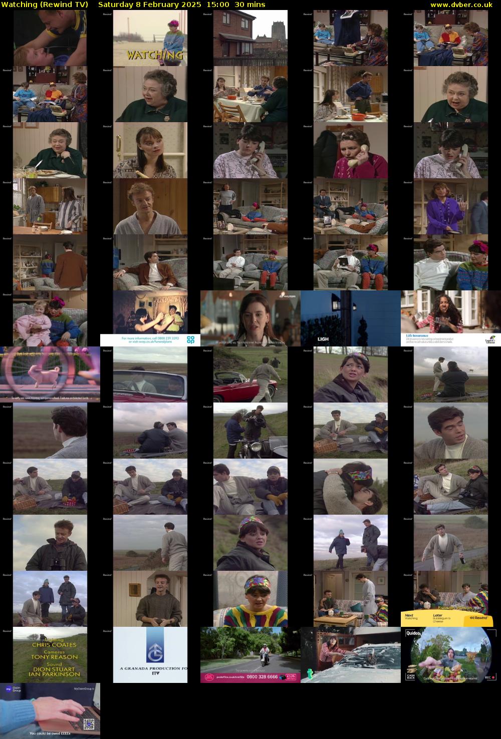 Watching (Rewind TV) Saturday 8 February 2025 15:00 - 15:30