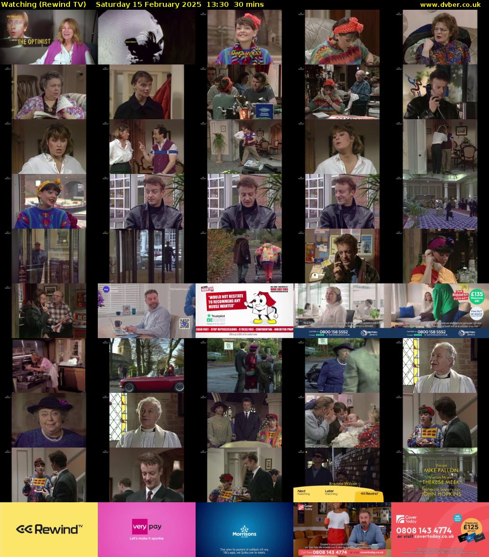Watching (Rewind TV) Saturday 15 February 2025 13:30 - 14:00