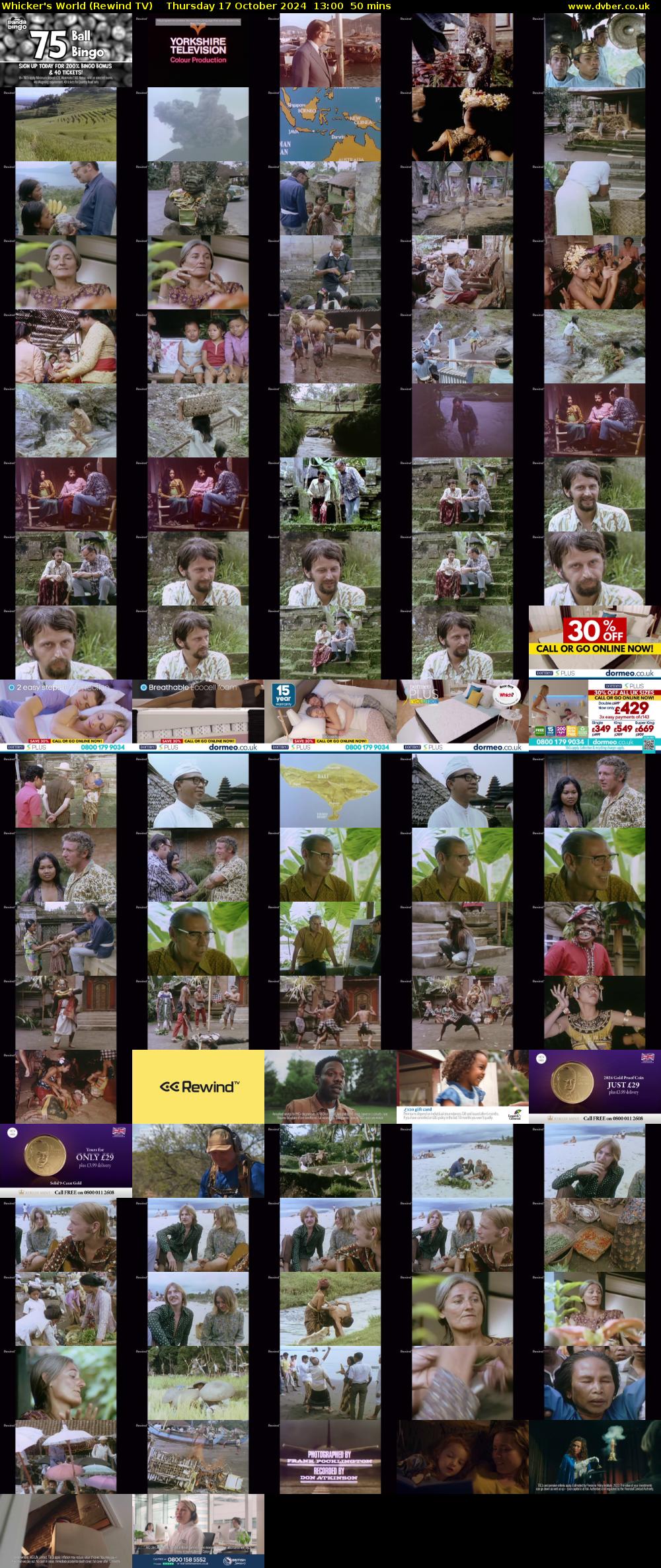 Whicker's World (Rewind TV) Thursday 17 October 2024 13:00 - 13:50