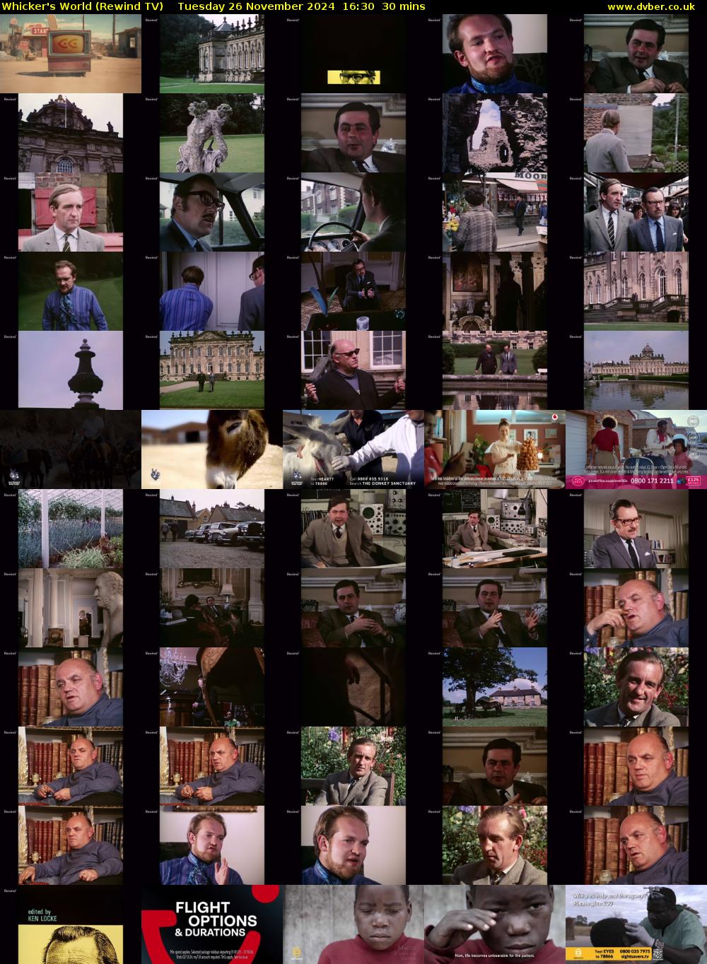 Whicker's World (Rewind TV) Tuesday 26 November 2024 16:30 - 17:00