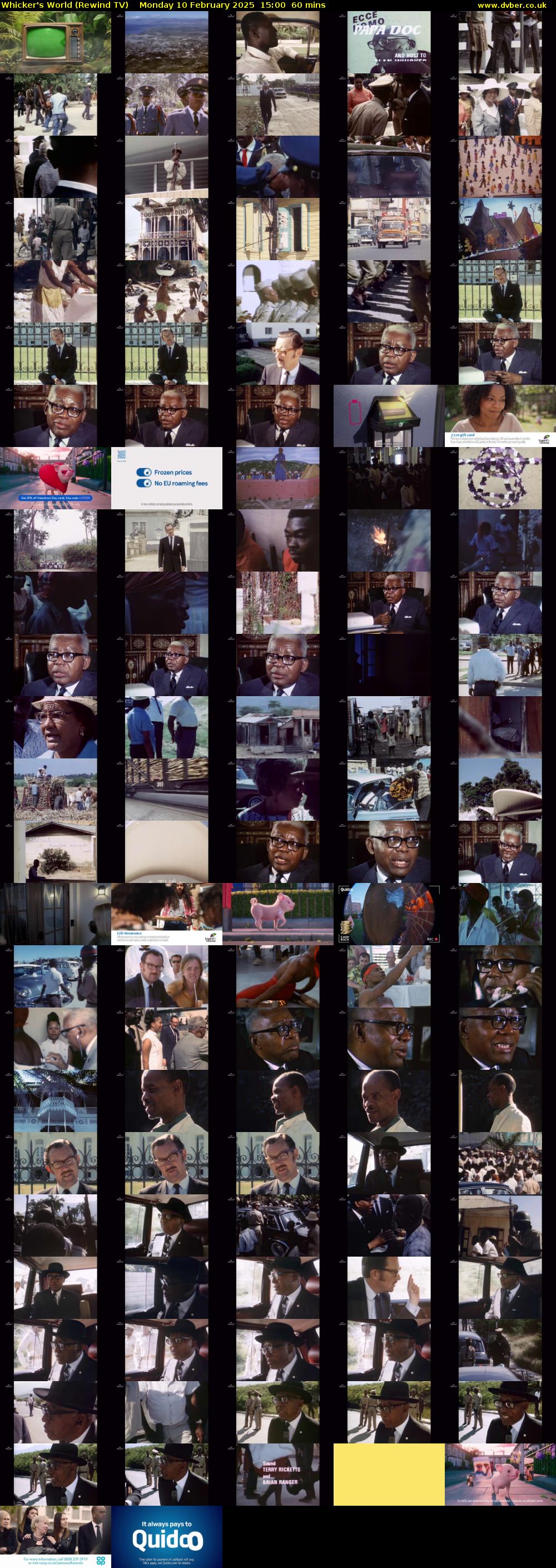 Whicker's World (Rewind TV) Monday 10 February 2025 15:00 - 16:00