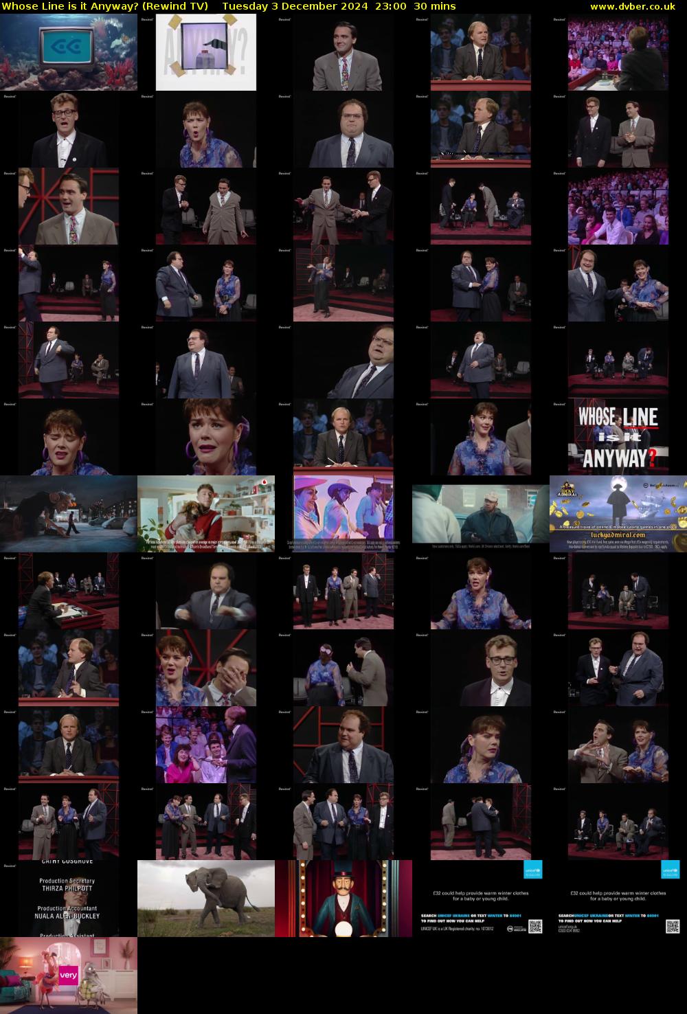 Whose Line is it Anyway? (Rewind TV) Tuesday 3 December 2024 23:00 - 23:30
