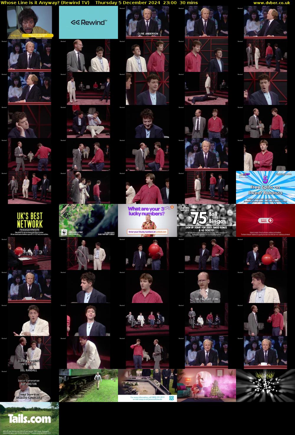 Whose Line is it Anyway? (Rewind TV) Thursday 5 December 2024 23:00 - 23:30