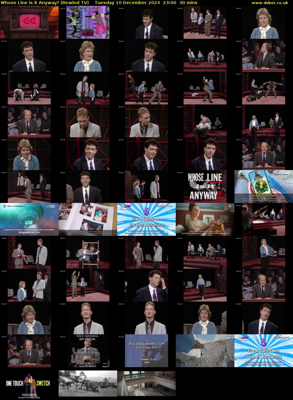 Whose Line is it Anyway? (Rewind TV) Tuesday 10 December 2024 23:00 - 23:30