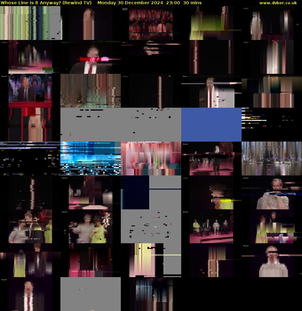 Whose Line is it Anyway? (Rewind TV) Monday 30 December 2024 23:00 - 23:30