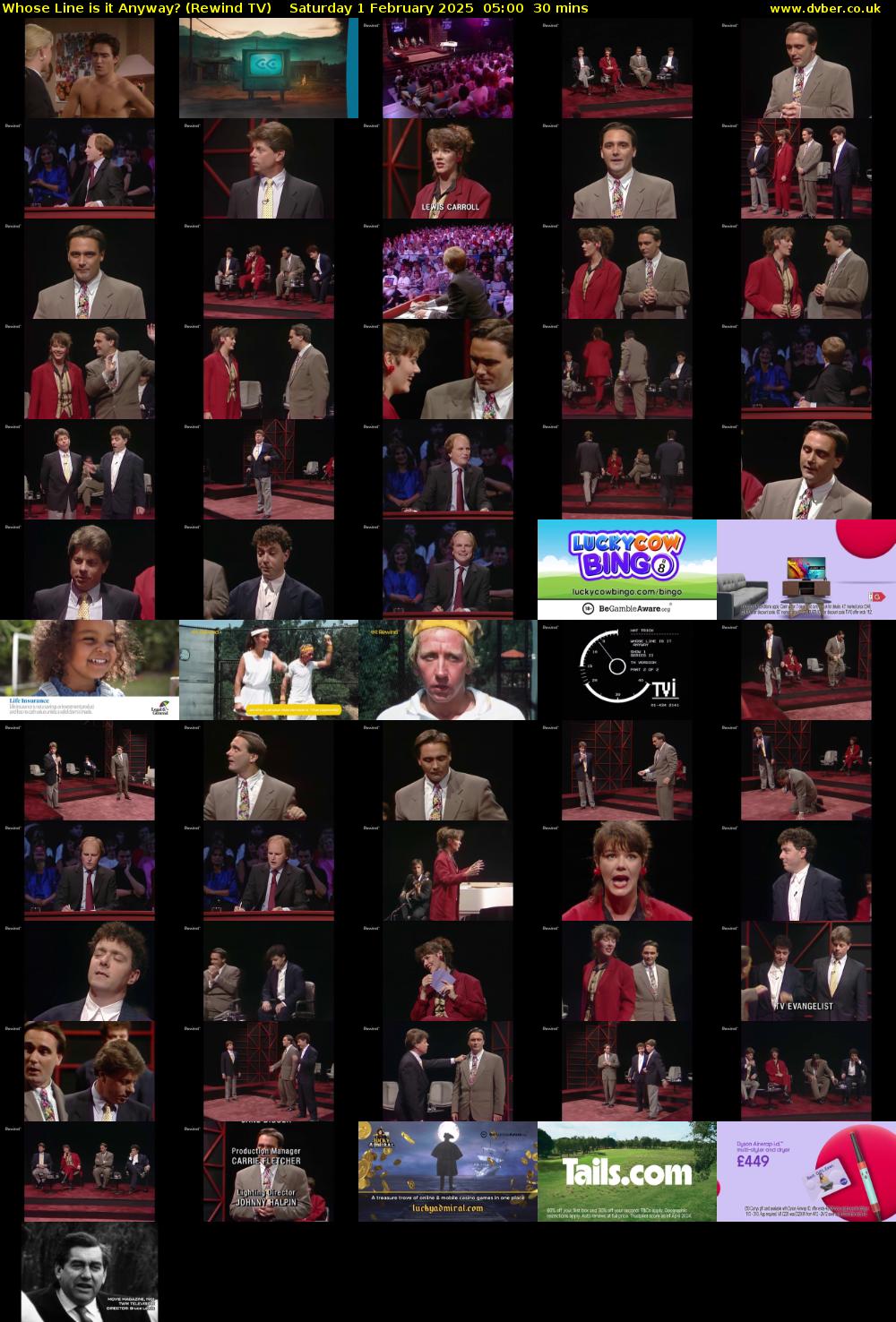 Whose Line is it Anyway? (Rewind TV) Saturday 1 February 2025 05:00 - 05:30