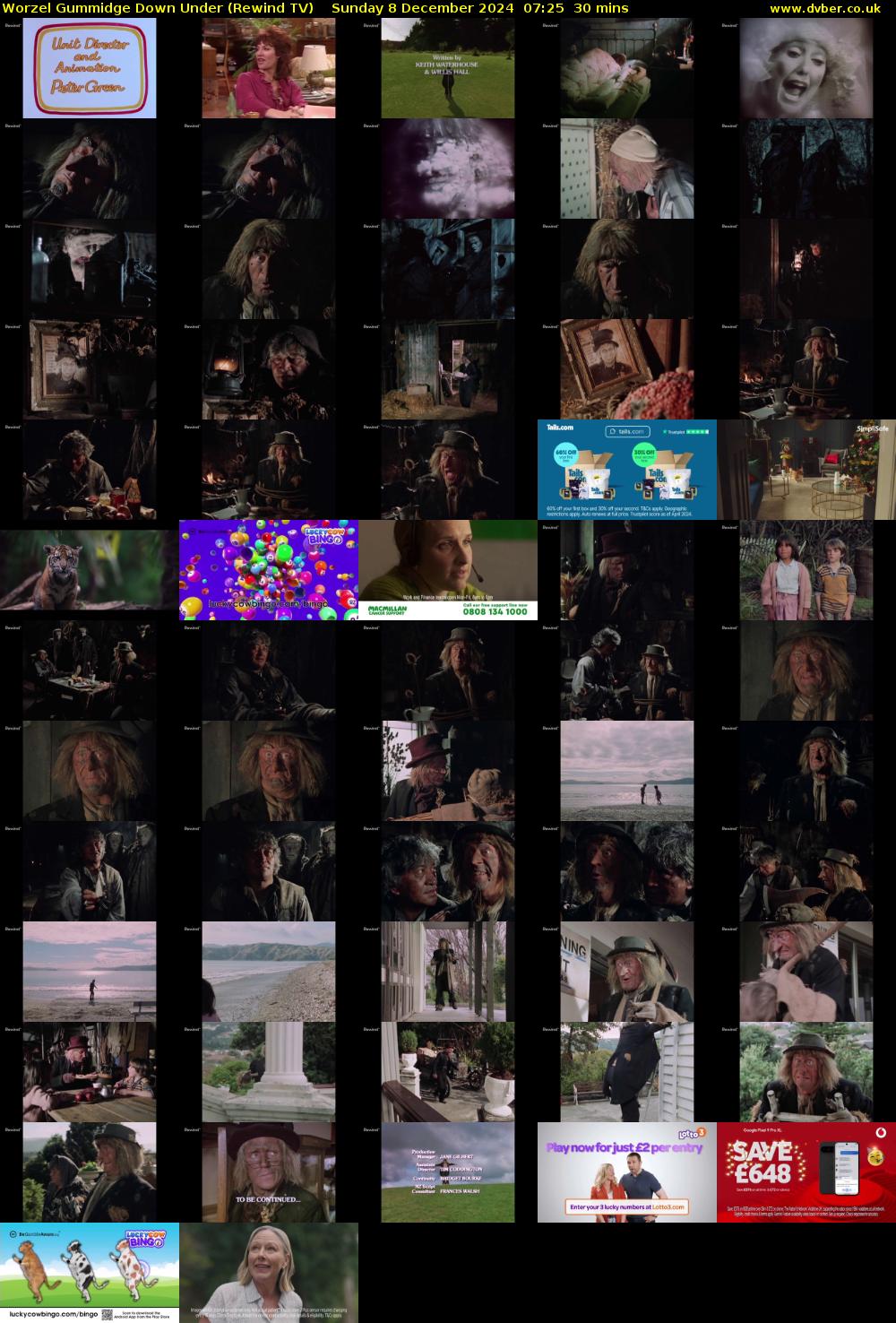 Worzel Gummidge Down Under (Rewind TV) Sunday 8 December 2024 07:25 - 07:55