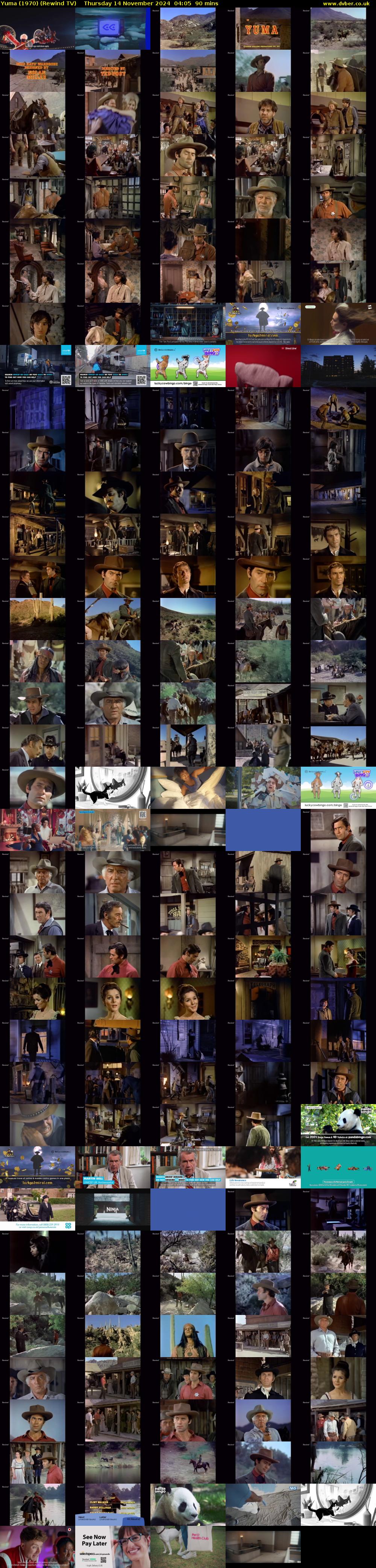Yuma (1970) (Rewind TV) Thursday 14 November 2024 04:05 - 05:35