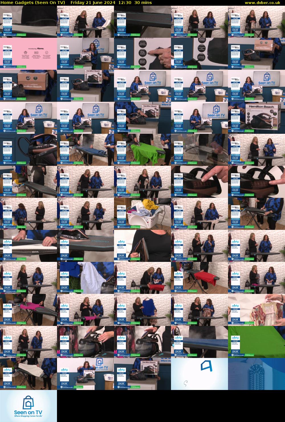 Home Gadgets (Seen On TV) Friday 21 June 2024 12:30 - 13:00