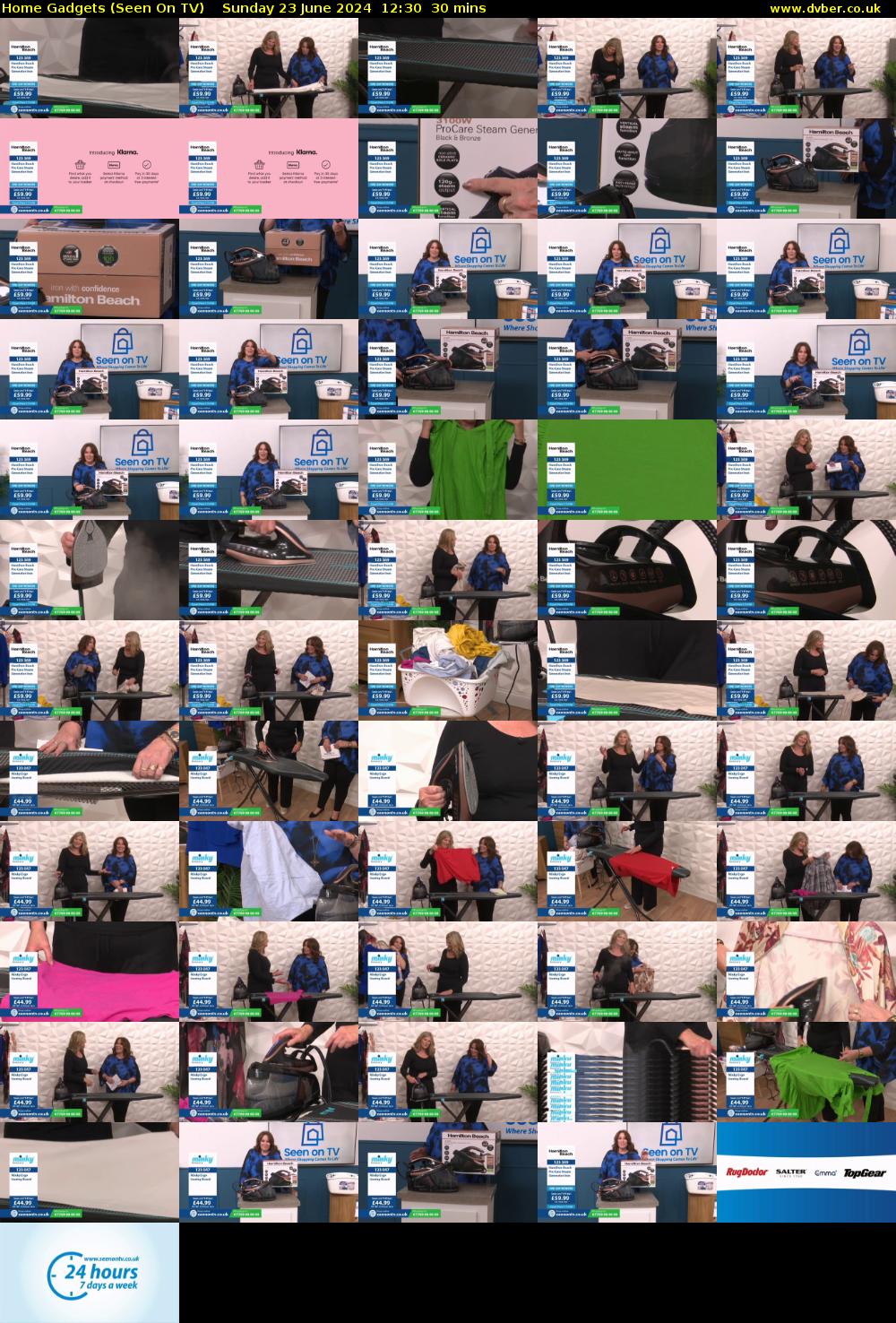 Home Gadgets (Seen On TV) Sunday 23 June 2024 12:30 - 13:00