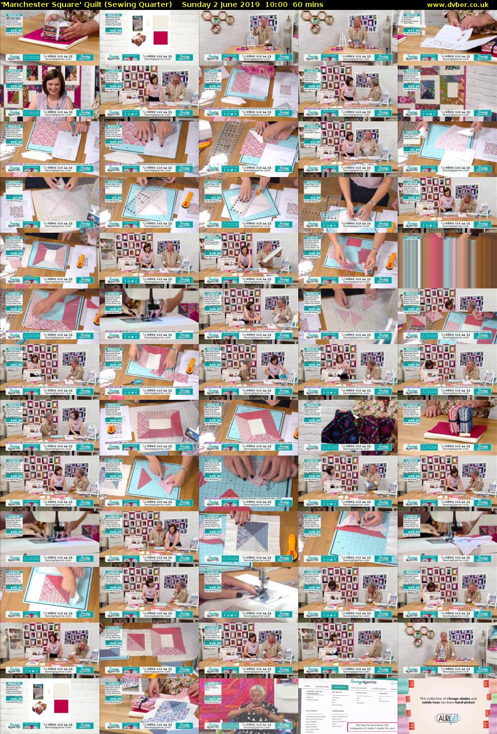 'Manchester Square' Quilt (Sewing Quarter) Sunday 2 June 2019 10:00 - 11:00