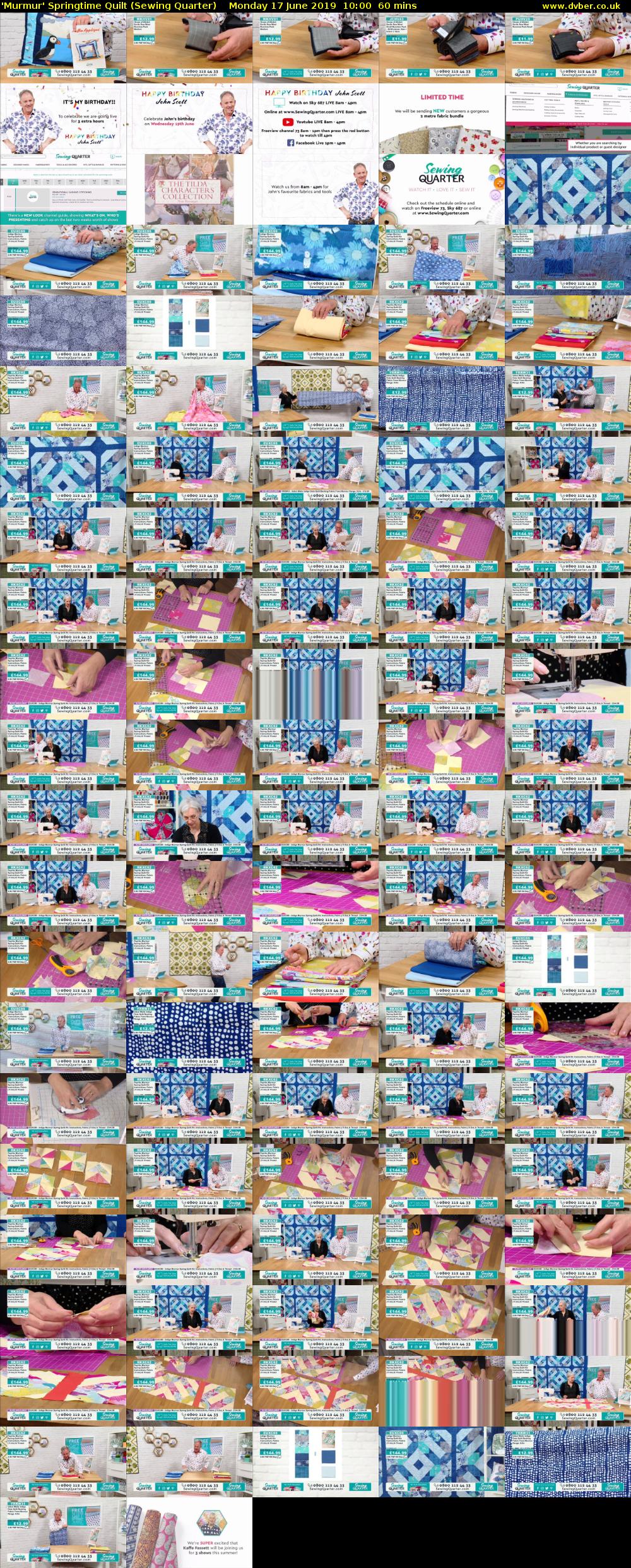 'Murmur' Springtime Quilt (Sewing Quarter) Monday 17 June 2019 10:00 - 11:00