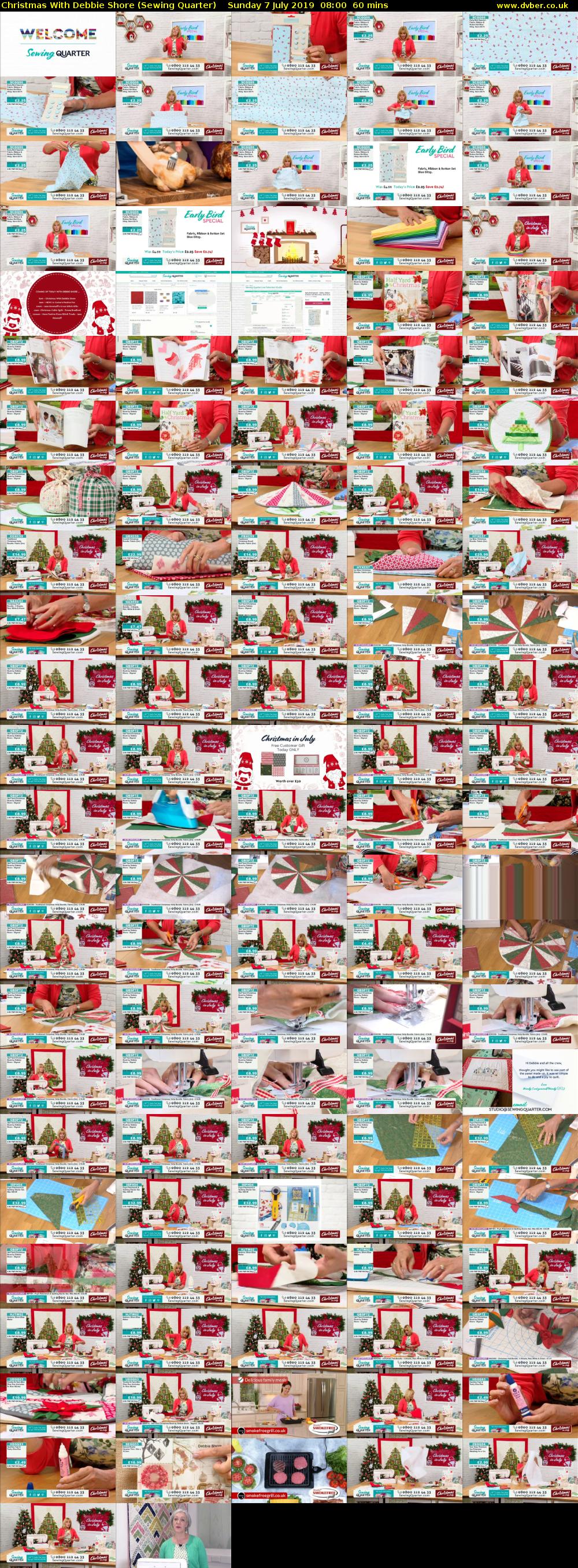 Christmas With Debbie Shore (Sewing Quarter) Sunday 7 July 2019 08:00 - 09:00
