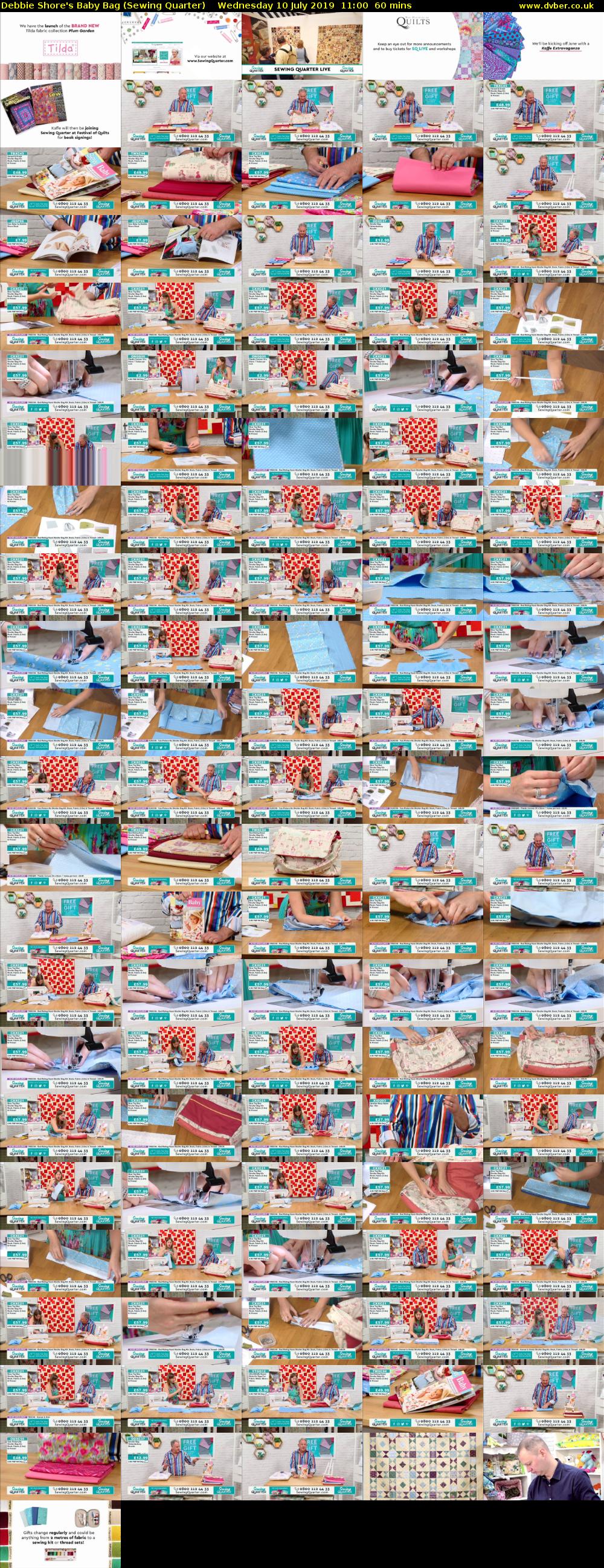 Debbie Shore's Baby Bag (Sewing Quarter) Wednesday 10 July 2019 11:00 - 12:00