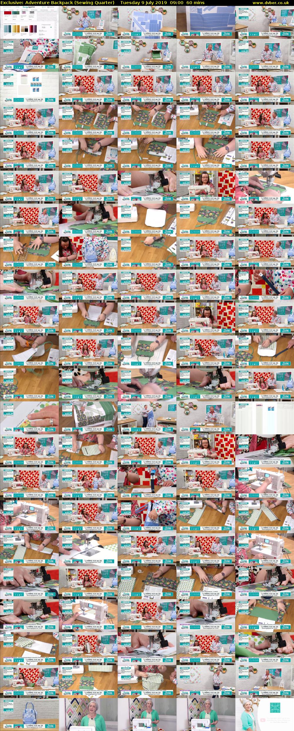 Exclusive: Adventure Backpack (Sewing Quarter) Tuesday 9 July 2019 09:00 - 10:00