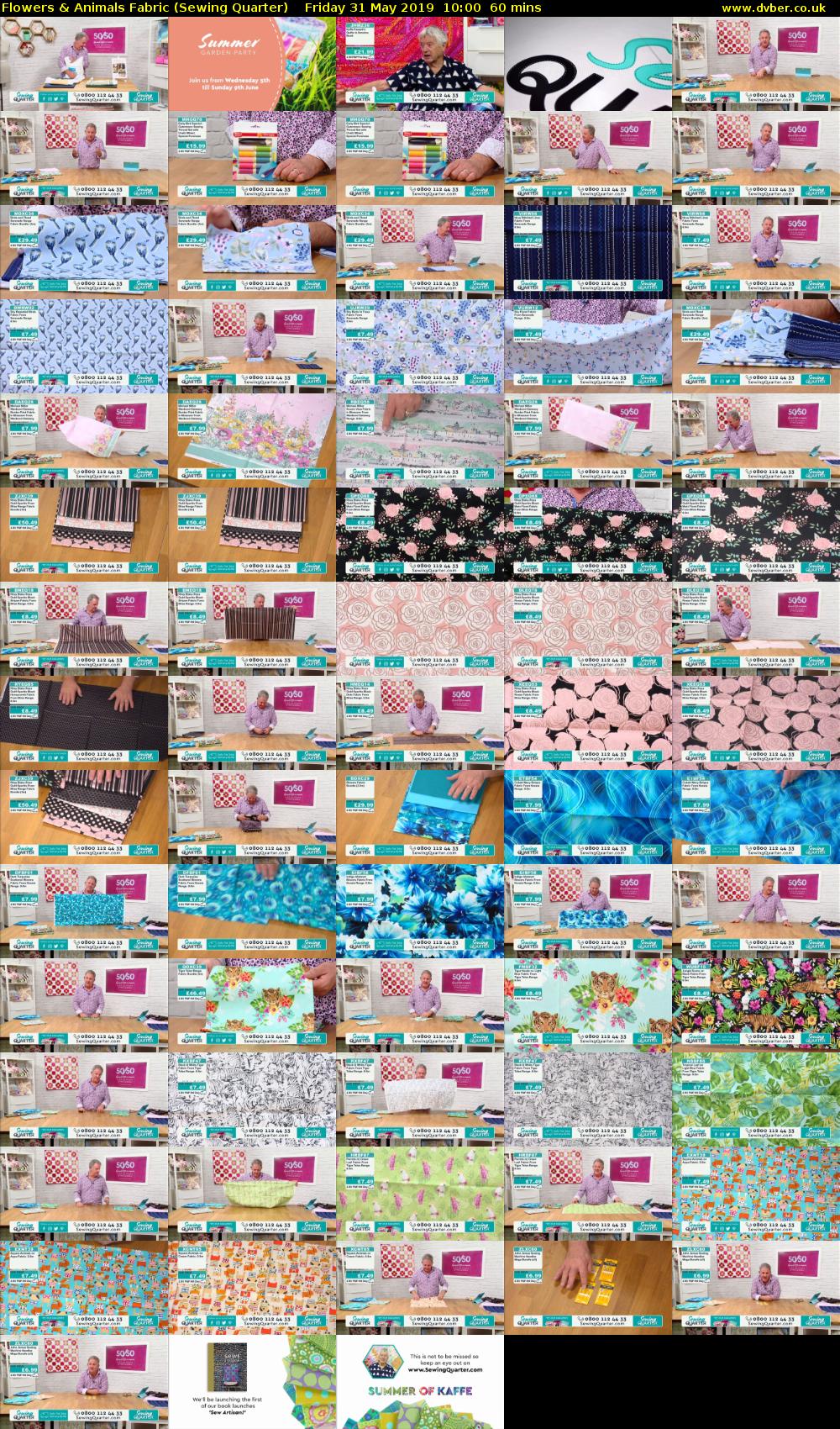 Flowers & Animals Fabric (Sewing Quarter) Friday 31 May 2019 10:00 - 11:00