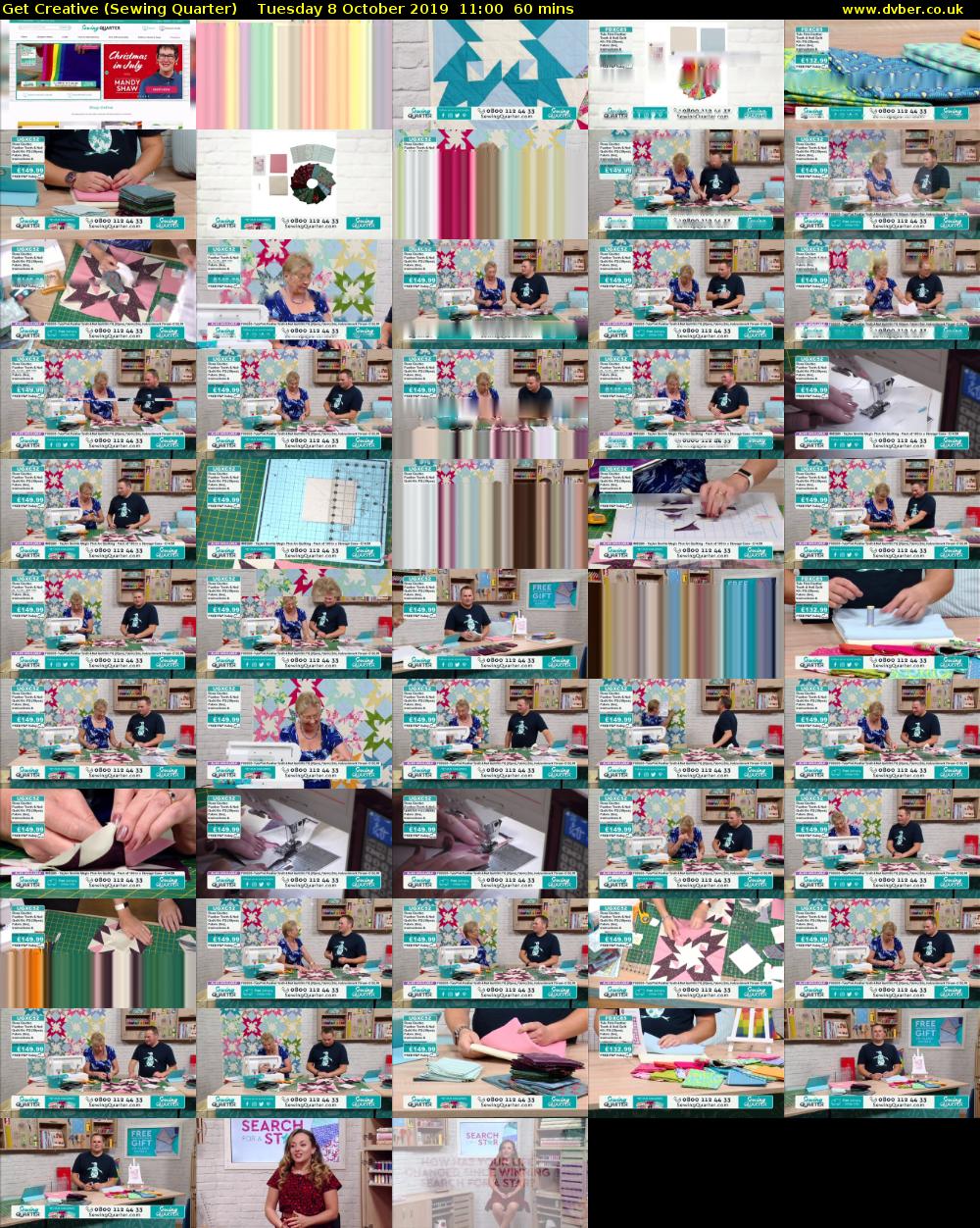 Get Creative (Sewing Quarter) Tuesday 8 October 2019 11:00 - 12:00