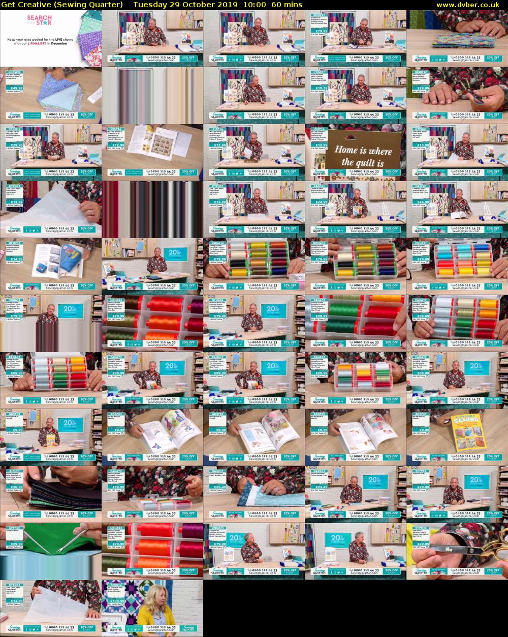 Get Creative (Sewing Quarter) Tuesday 29 October 2019 10:00 - 11:00