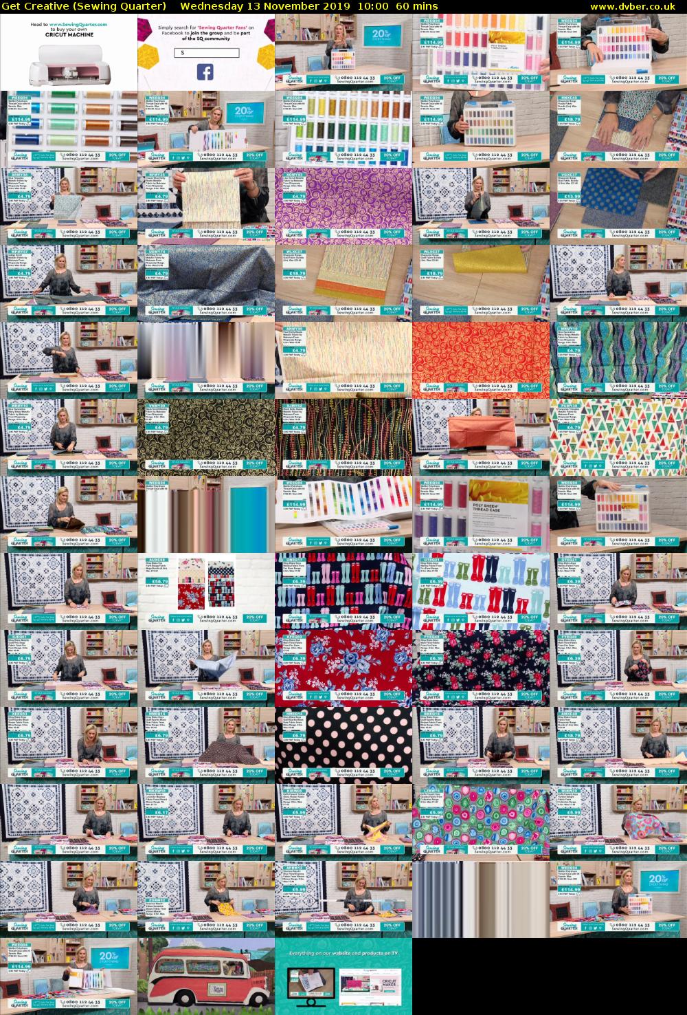 Get Creative (Sewing Quarter) Wednesday 13 November 2019 10:00 - 11:00
