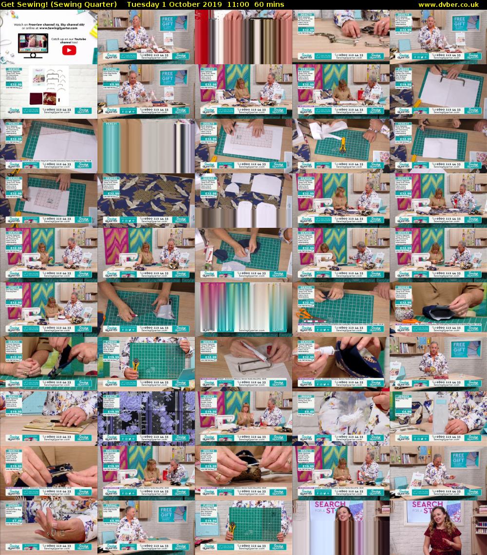 Get Sewing! (Sewing Quarter) Tuesday 1 October 2019 11:00 - 12:00