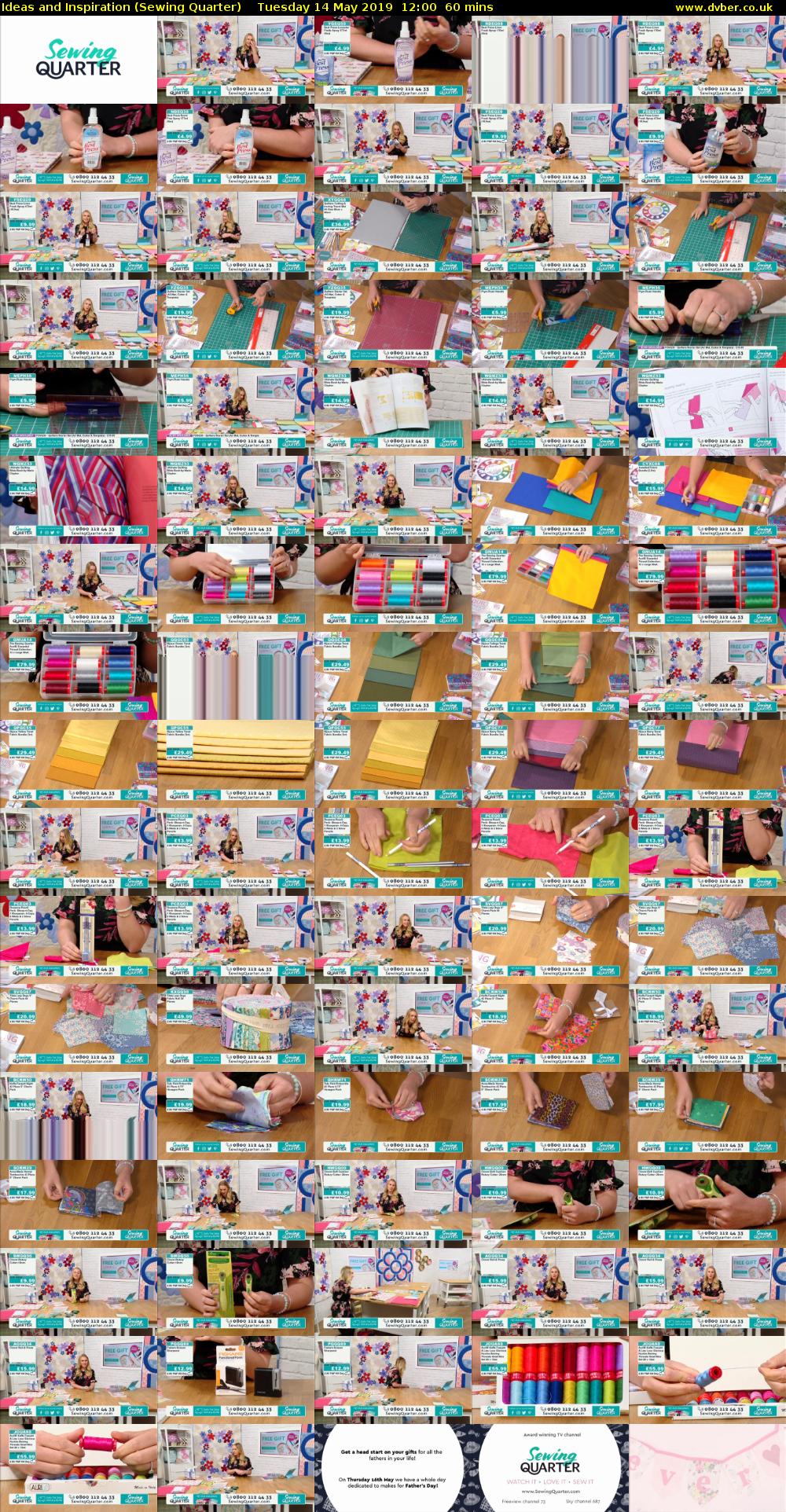 Ideas and Inspiration (Sewing Quarter) Tuesday 14 May 2019 12:00 - 13:00